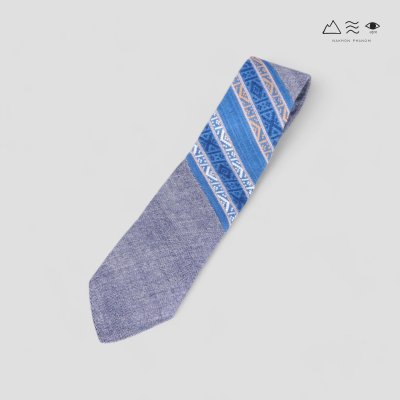 KHID เนกไทผ้าทอมือแต่งลายยกขิด 002