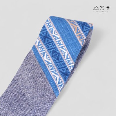 KHID เนกไทผ้าทอมือแต่งลายยกขิด 002