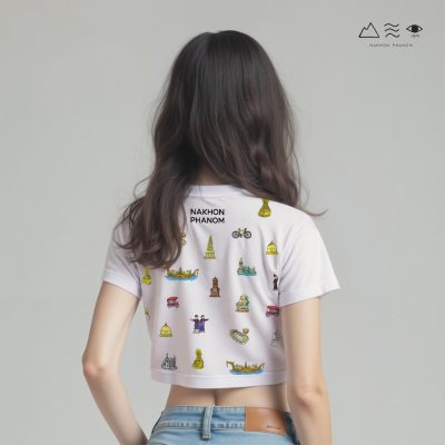 เสื้อครอป Oversized นครพนม Soft Power - ญ