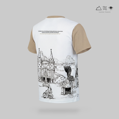 เสื้อยืดนครพนม ภาพวาดลายเส้น
