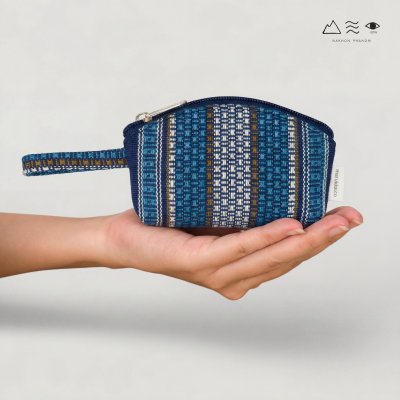 กระเป๋าเหรียญ ผ้ายกลายตีนซิ่น - 008