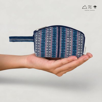 กระเป๋าเหรียญ ผ้ายกลายตีนซิ่น - 007