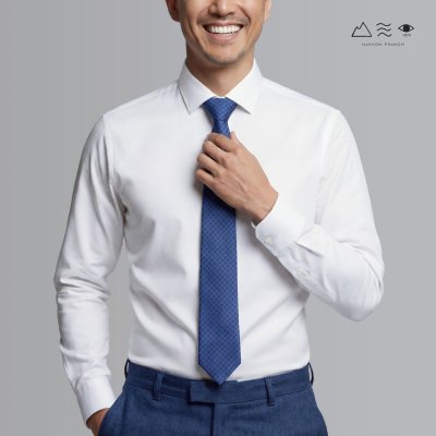 เนกไทผ้าทอมือย้อมคราม/ สีธรรมชาติ A 002