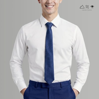 เนกไทผ้าทอมือย้อมคราม/ สีธรรมชาติ A 003