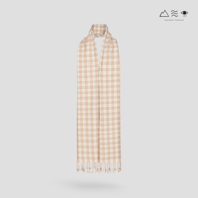 ผ้าพันคอฝ้ายทอมือย้อมสีธรรมชาติ 013 ลายตาราง-04