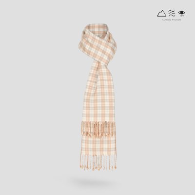 ผ้าพันคอฝ้ายทอมือย้อมสีธรรมชาติ 013 ลายตาราง-04