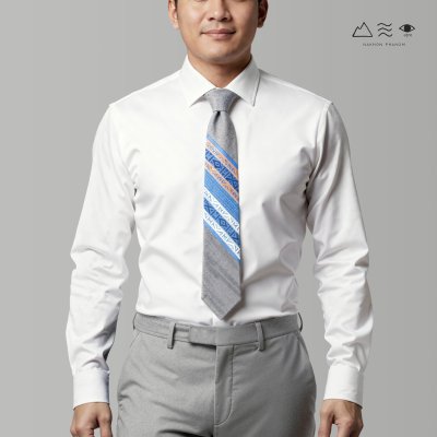 KHID เนกไทผ้าทอมือแต่งลายยกขิด 002