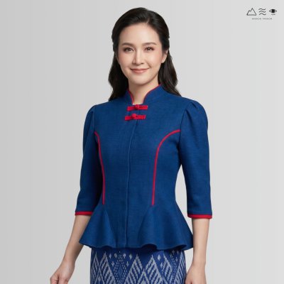 เสื้อศรีโคตรบูรณ์ ผ้าทอมือ กระดุมจีน ญ