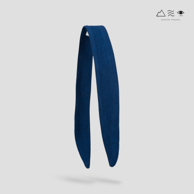 ที่คาดผมผ้าทอมือ แบบลวดดัด ย้อมคราม ที่คาดผมผ้าทอมือ แบบลวดดัด ย้อมคราม