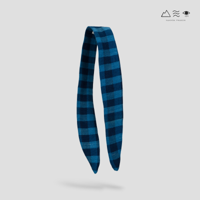 ที่คาดผมผ้าทอมือ แบบลวดดัด ย้อมคราม ที่คาดผมผ้าทอมือ แบบลวดดัด ย้อมคราม