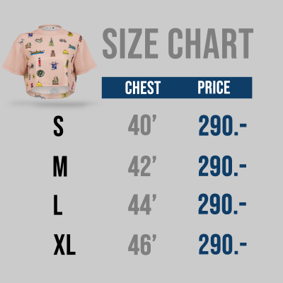 เสื้อครอป Oversized นครพนม Soft Power - ญ สีพีช