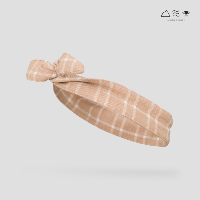 ที่คาดผมผ้าทอมือ แบบลวดดัด ย้อมเปลือกไม้ ที่คาดผมผ้าทอมือ แบบลวดดัด ย้อมเปลือกไม้