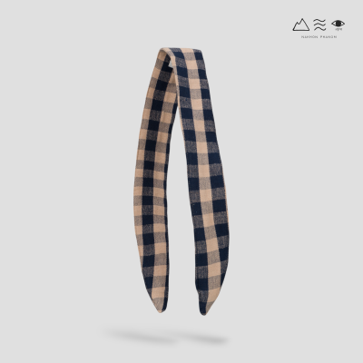 ที่คาดผมผ้าทอมือ แบบลวดดัด ย้อมเปลือกไม้ ที่คาดผมผ้าทอมือ แบบลวดดัด ย้อมเปลือกไม้