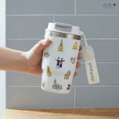 แก้วเก็บอุณหภูมิ นครพนม Soft Power 16 Oz-สีขาว