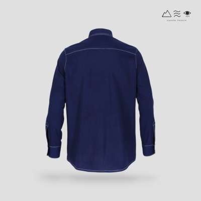 EPO เสื้อเชิ้ตแขนยาว คอปก ช ครามเข้ม EPO เสื้อเชิ้ตแขนยาว คอปก ช ครามเข้ม