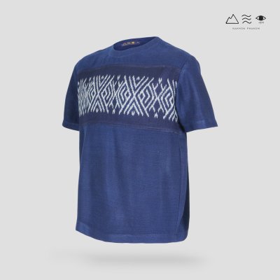 เสื้อ Oversized T-Shirt 4 ตะกอมัดหมี่ ย้อมคราม