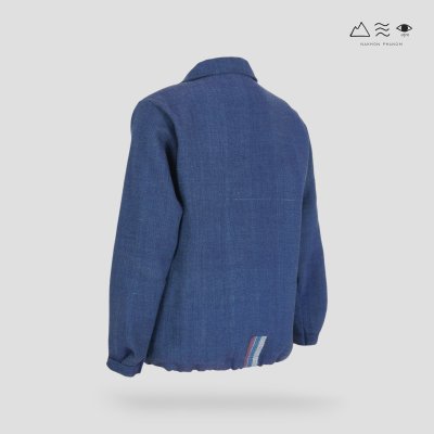 เสื้อแจ็กเก็ตผ้าฝ้ายทอมือ ช คราม เสื้อแจ็กเก็ตผ้าฝ้ายทอมือ ช คราม