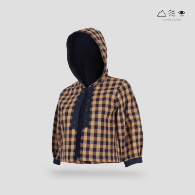 เสื้อฮู้ดผ้าฝ้ายทอมือ ญ เปลือกไม้