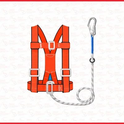 Safety Harness Half Body Fall Protection Lanyard With Belt / Sabuk Pengaman Pekerjaan Proyek
