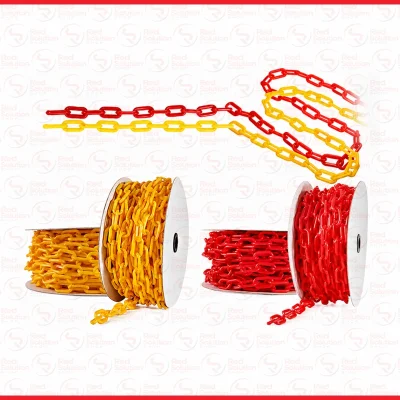 Rantai Plastik 25M / Traffic Cone Plastic Chain / Rantai Plastik Kerucut