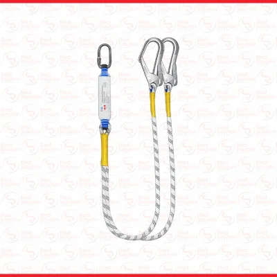 Absorber Lanyard Double Big Hook Safety Belt / Tali Body Harness Pengaman Panjat Tebing