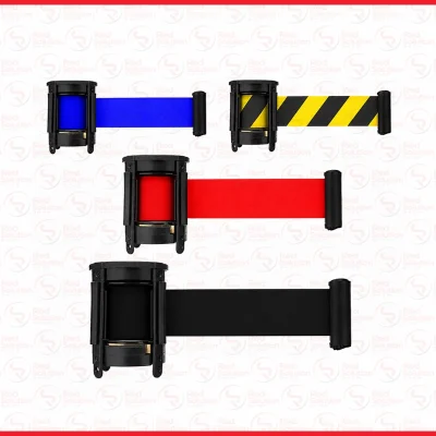 Kepala Pita Roll Tiang Antrian Nilon Poliester / Queue Ribbon