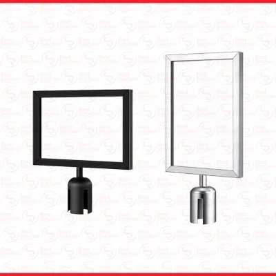 Sign Frame A4 Standing Holder Signage Poster - Papan Petunjuk Tiang Antrian
