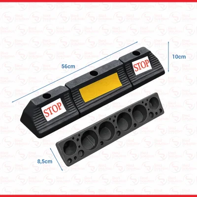 Rubber Wheel Stopper STOP Block Parking / Karet Penahan Roda Mobil Pembatas Parkir