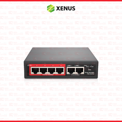 Xenus Cloud Managed PoE Switch Gigabit 4 Port PoE + 2 Uplink