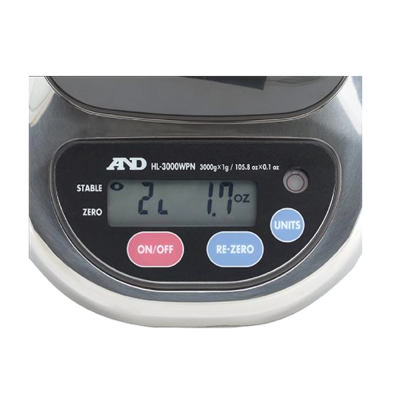 Compact Washdown Scale HL-WP series with Small Pan, A&D Weighing Compact Washdown Scale HL-WP series with Small Pan, A&D Weighing