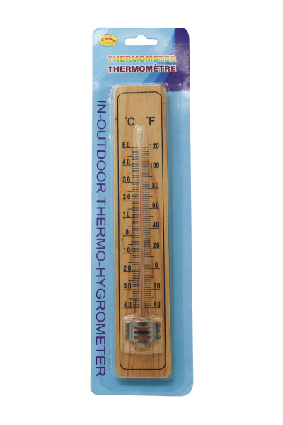เทอร์โมมิเตอร์แขวนผนัง-แป้นไม้ วัดได้ -40 to +50 C