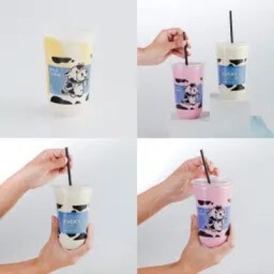 แก้ว PP ทรงยู พิมพ์ลายวัว 22 ออนซ์