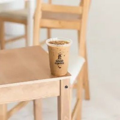 PP Plastic Cup Straight Shape GOOD COFFEE BlackPrint 16 Oz.