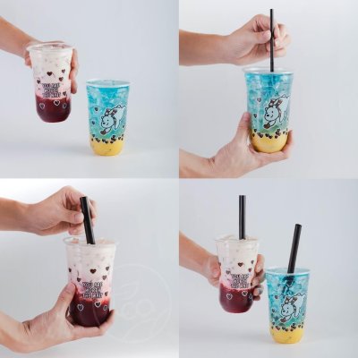 แก้ว PP  ทรงยู พิมพ์ลาย BEAR 22 ออนซ์