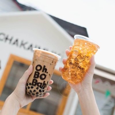 PP Plastic Cup U Shape Oh BO Bah Print 22 Oz.
