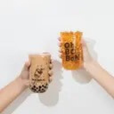 PP Plastic Cup U Shape Oh BO Bah Print 22 Oz.