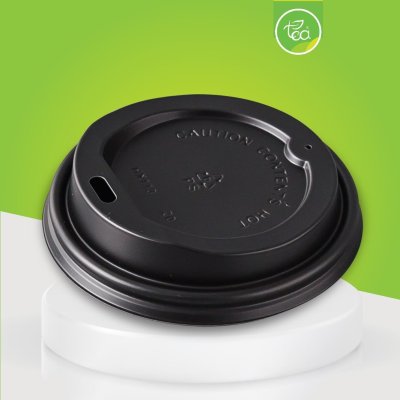 Sip Lid for Paper Cup Black 8 oz