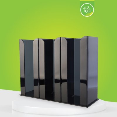 กล่องอะคริลิคใส่แก้วกาแฟ 3 ช่อง