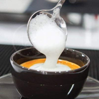 ช้อนตักฟองนม สแตนเลส