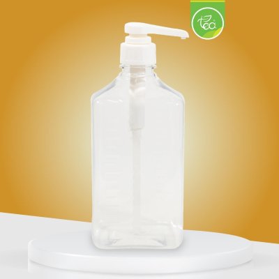 ขวดพลาสติกใส่น้ำเชื่อมพร้อมหัวปั๊ม 1,600 มล.