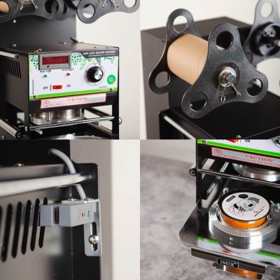 TEA SMA01 Model Glass Lid Semi Auto Sealing Machine.