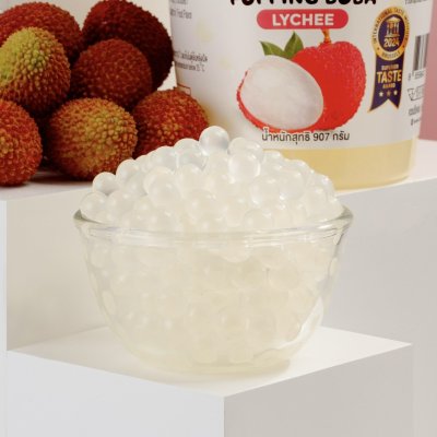 ไข่มุกป๊อป เรนโบว์ป๊อปปิ้งรสลิ้นจี่ ตราทีอีเอ 130 กรัม