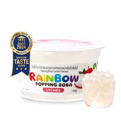 ไข่มุกป๊อป เรนโบว์ป๊อปปิ้งรสลิ้นจี่ ตราทีอีเอ 130 กรัม