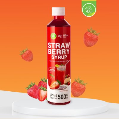 ไซรัปสตรอว์เบอร์รี่ ตราทีอีเอ 500 มิลลิลิตร
