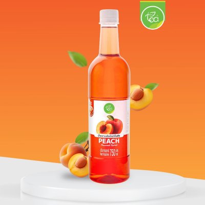 น้ำหวานเข้มข้น กลิ่นพีช ตราทีอีเอ 750 มิลลิลิตร