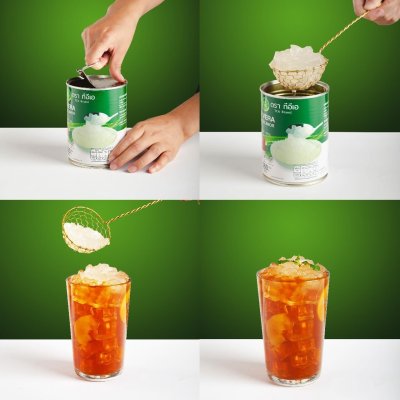 วุ้นอโลเวร่า ในน้ำองุ่น ตราทีอีเอ 560 มิลลิลิตร