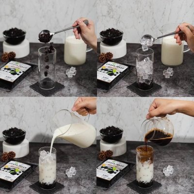 เฉาก๊วย ในน้ำเชื่อม สำเร็จรูป ตราทีอีเอ 500 กรัม