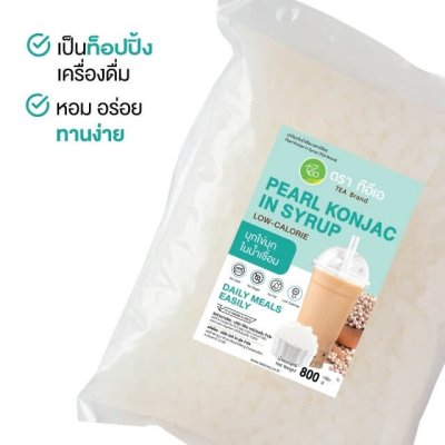 บุกไข่มุกขาว ในน้ำเชื่อม บรรจุ 800 กรัม