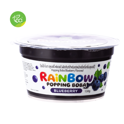 Rainbow Popping Boba Blueberry Flavor 130 g.