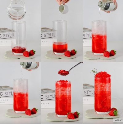 Rainbow Popping Boba Lychee Flavor 130 g.